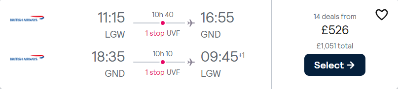 cheap flights to Grenada