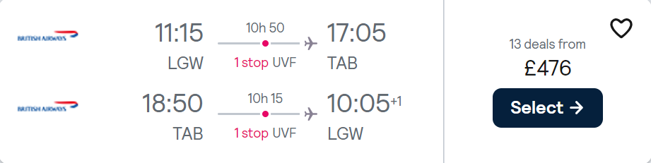 cheap flights to Trinidad