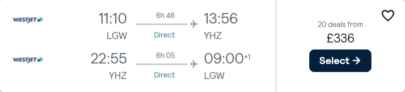 cheap flights to Canada