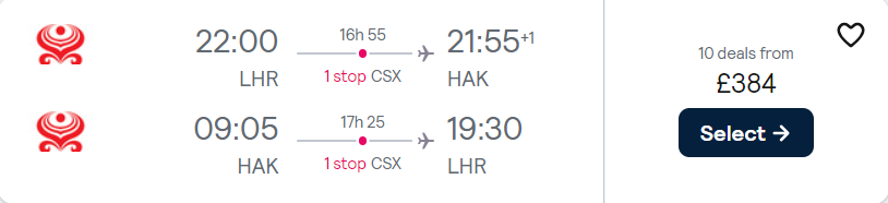 cheap flights to China