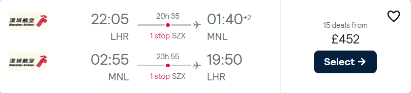 cheap flights to Philippines