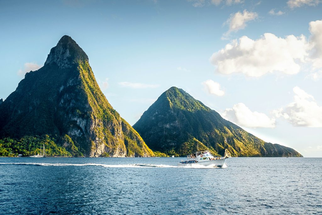 Saint Lucia Pitons Bay unsplash
