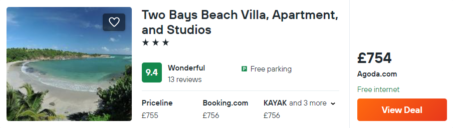 Two Bays Beach Villa, Apartment, and Studios