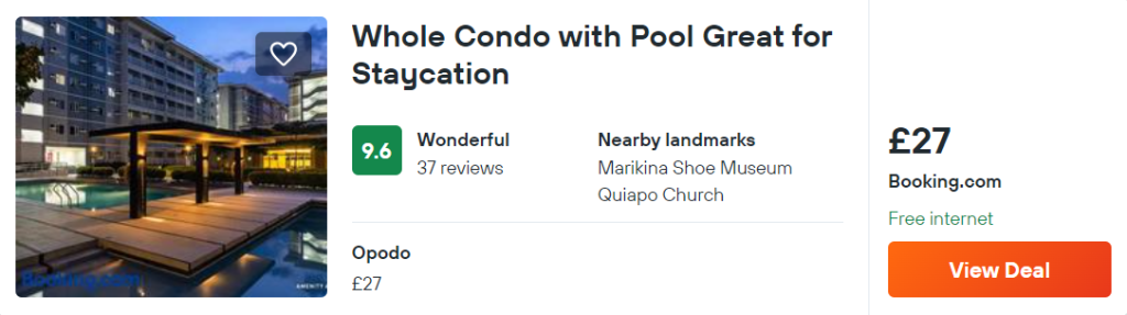 Whole Condo with Pool Great for Staycation