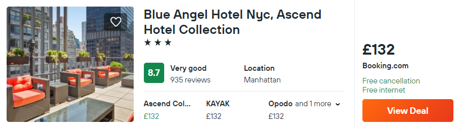Blue Angel Hotel Nyc, Ascend Hotel Collection
