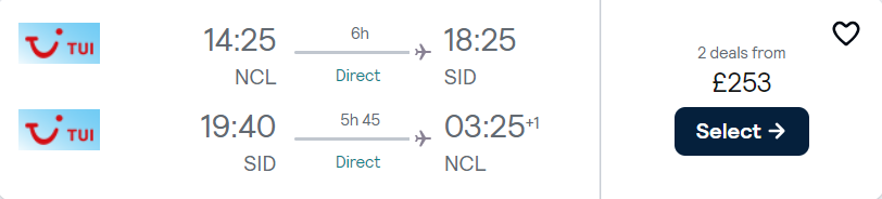 cheap flights to Cape Verde
