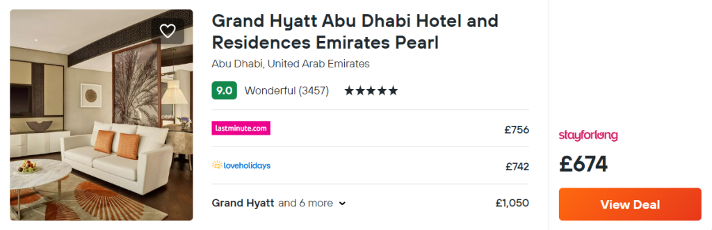 Grand Hyatt Abu Dhabi Hotel and Residences Emirates Pearl