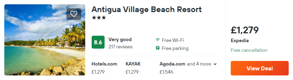 Antigua Village Beach Resort