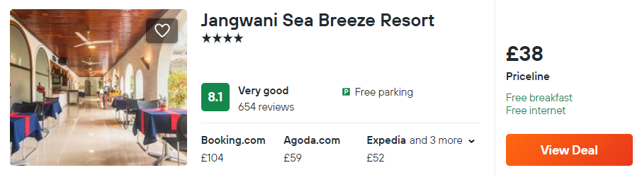 Jangwani Sea Breeze Resort
