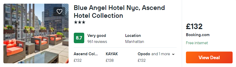Blue Angel Hotel Nyc, Ascend Hotel Collection