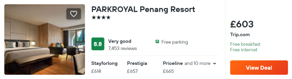 PARKROYAL Penang Resort