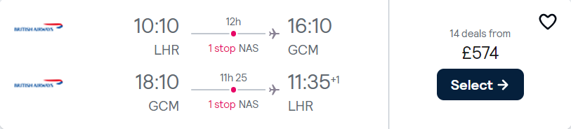 cheap flights to Cayman