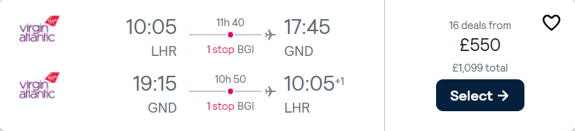 cheap flights to Grenada
