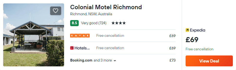 Colonial Motel Richmond