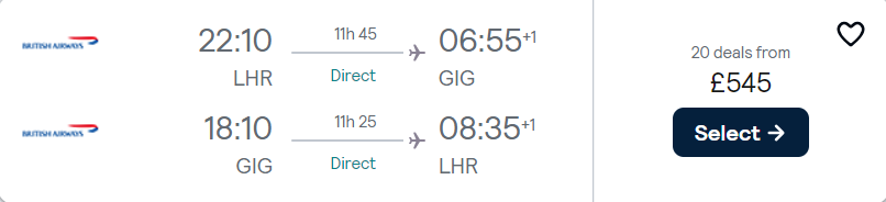 cheap flights to Brazil