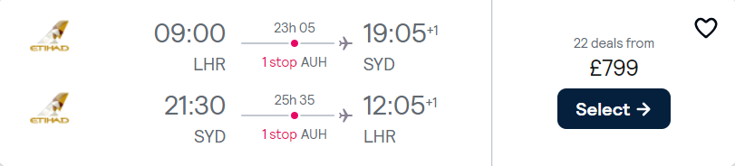 cheap flights to Australia