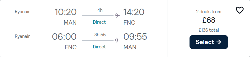 cheap flights to Portugal