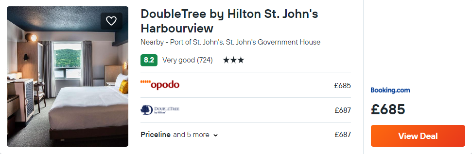DoubleTree by Hilton St. John's Harbourview