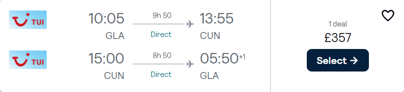 cheap flights TUI