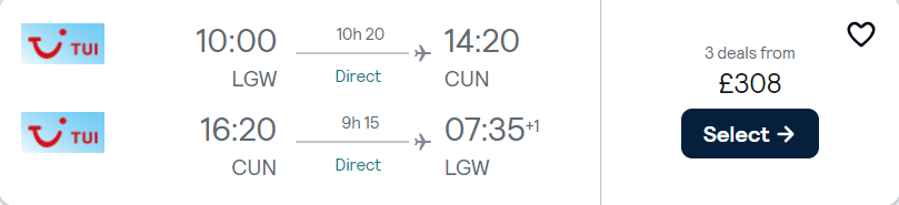 cheap flights TUI