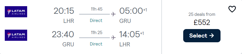 cheap flights to Brazil