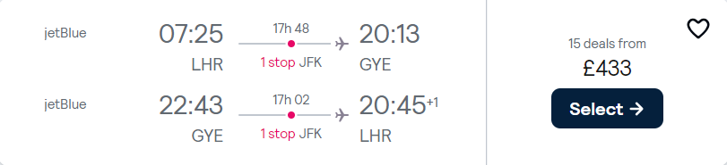 cheap flights to Ecuador