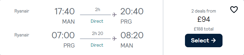 cheap flights to Czechia