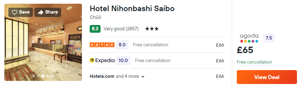 Hotel Nihonbashi Saibo