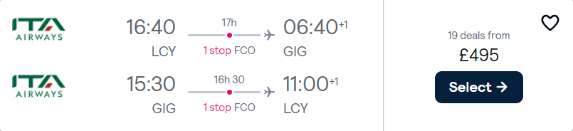 cheap flights to Brazil