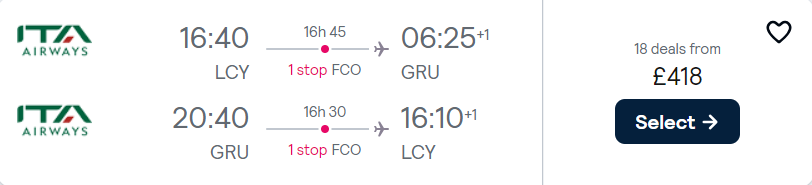 cheap flights to Brazil