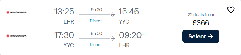 cheap flights to Canada