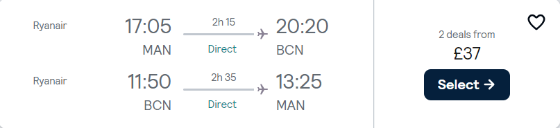 cheap flights to Spain