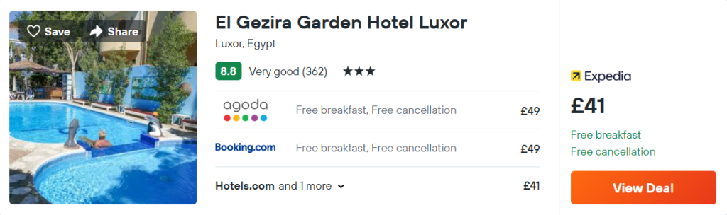 El Gezira Garden Hotel Luxor