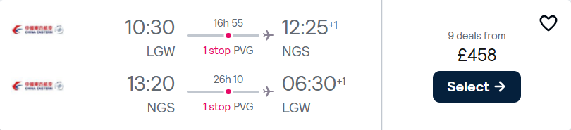 cheap flights to Japan
