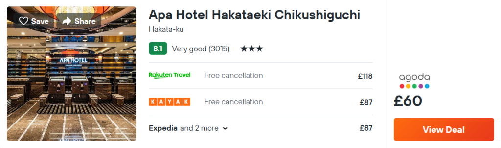 Apa Hotel Hakataeki Chikushiguchi