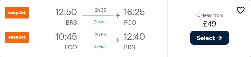 cheap flights to Italy