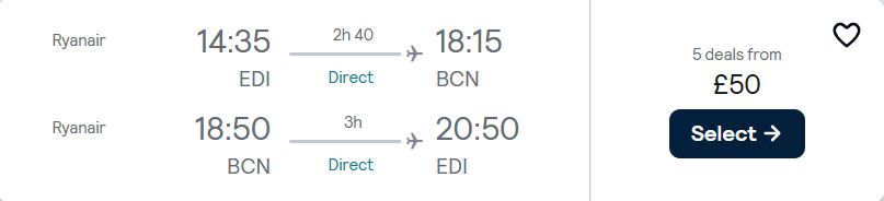 cheap flights to Spain