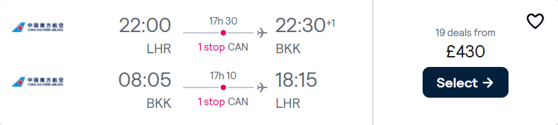 cheap flights to Thailand