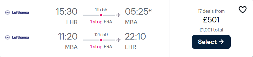 cheap flights to Kenya
