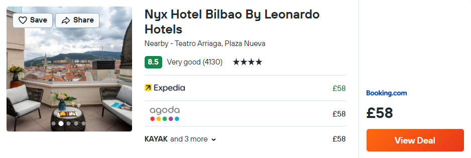 Nyx Hotel Bilbao By Leonardo Hotels
