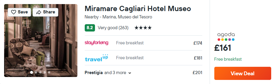 Miramare Cagliari Hotel Museo