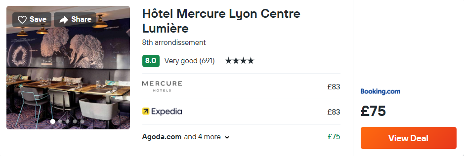 Hôtel Mercure Lyon Centre Lumière