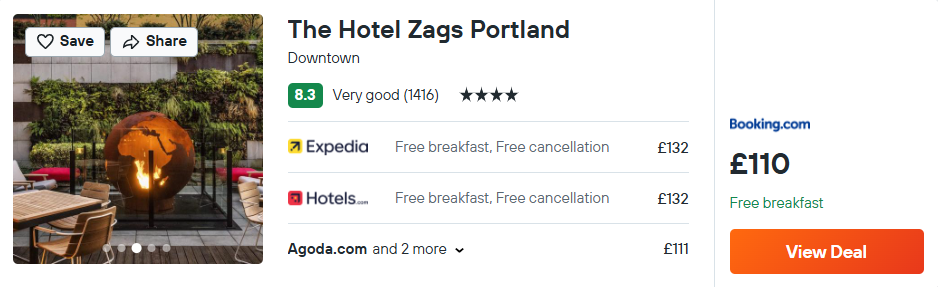 The Hotel Zags Portland