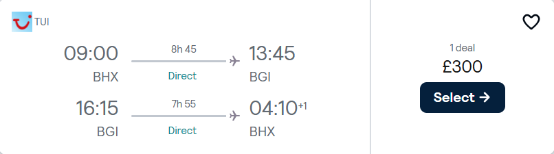 cheap flights to Barbados