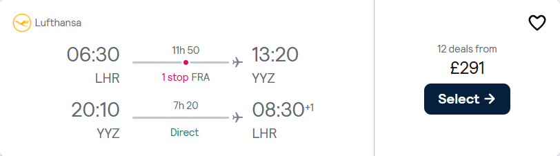 cheap flights to Canada