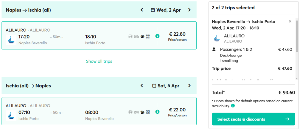 cheap ferry