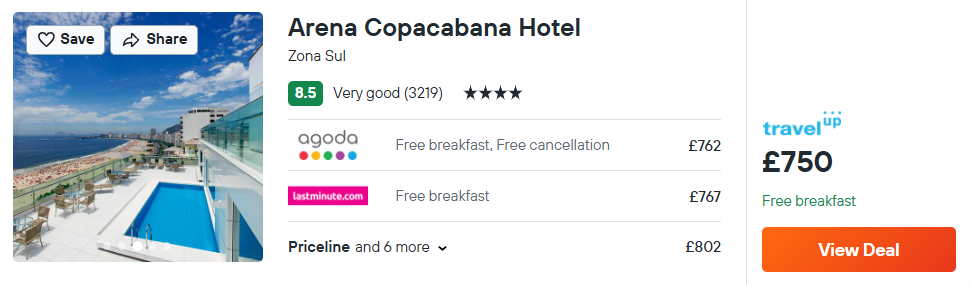Arena Copacabana Hotel