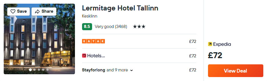 Lermitage Hotel Tallinn