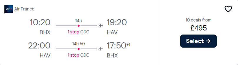 cheap flights to Cuba
