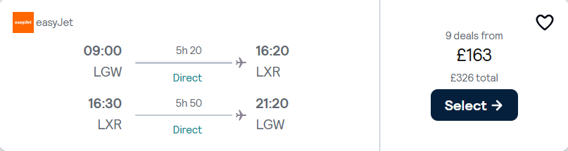 cheap flights to Egypt